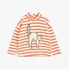 Angry Cat Embroidered Velour Sweatshirt