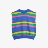 Blue Stripe Sweat Tank