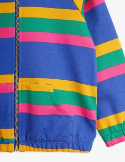 Blue Stripe Zip Hoodie