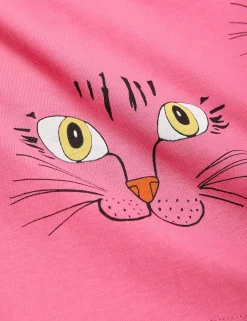 Cat Face Long Sleeve Dress