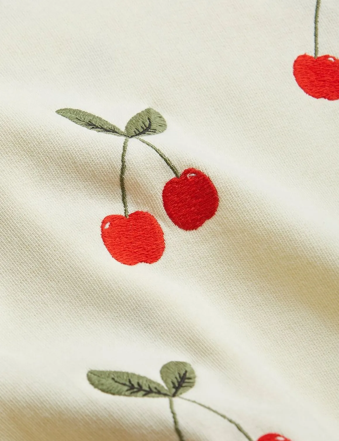 Cherry Embroidered Sweatshirt