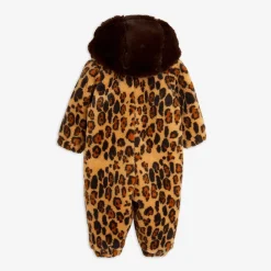 Leopard Faux Fur Baby Overall