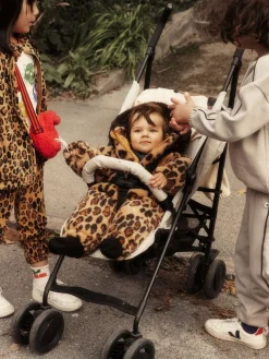 Leopard Faux Fur Baby Overall