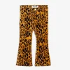 Leopard Flared Velvet Trousers