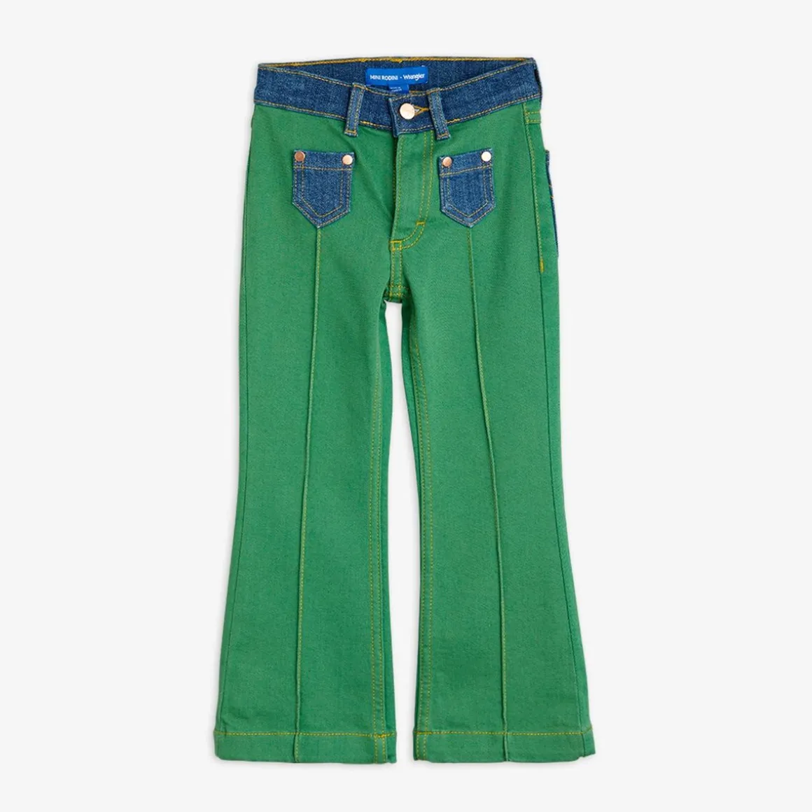 M.Rodini x Wrangler Flared Jeans Green