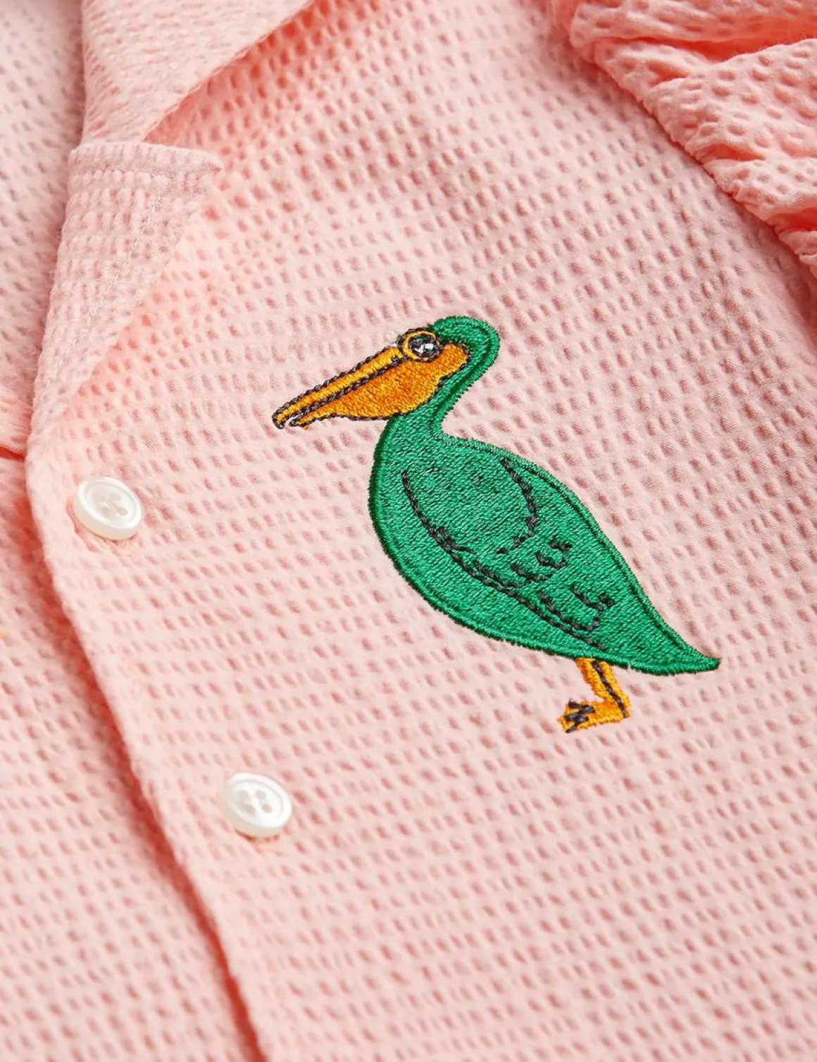 Pelican Seersucker Blouse