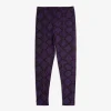 Snakeskin Leggings Purple