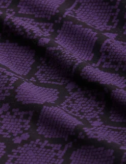Snakeskin Leggings Purple