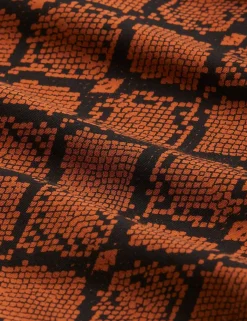 Snakeskin T-shirt Brown