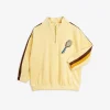 Tennis Embroidered Half Zip Sweatshirt